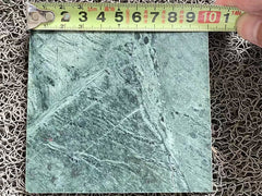 4x4'' Square Forest Green Marble Mosaic Tile