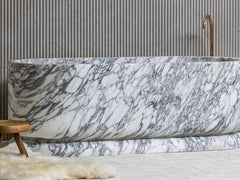 Arabescato Marble Bathroom Bathtub