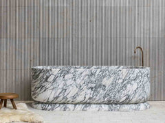 Arabescato Marble Bathroom Bathtub