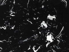 Artificial Black Engineered Marble Slab with White Vein