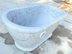 Bianco Carrara Marble Bathtub