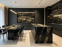 Black Fusion Granite Slab
