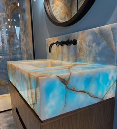 Blue Onyx Marble Slab
