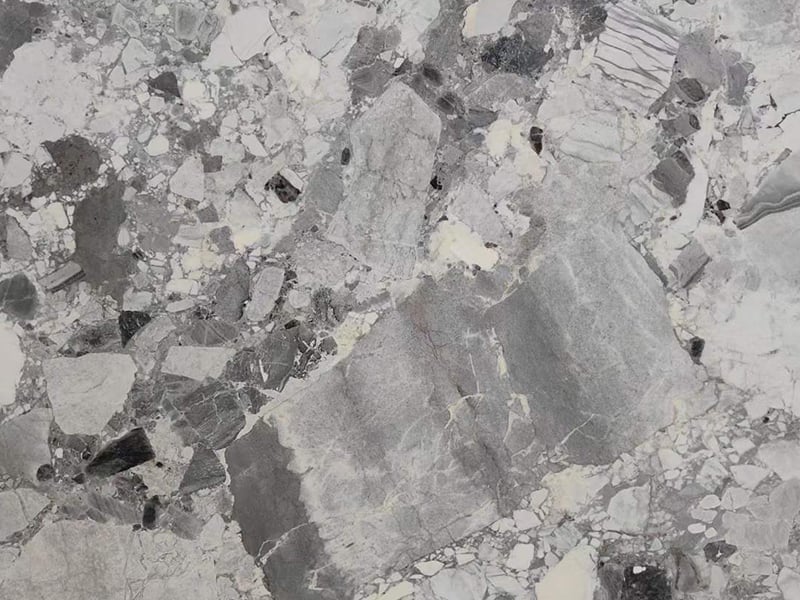 China Panda Grey Marble Slab