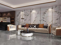 Dover White Sintered Stone Slab