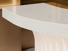 Engineered Pure White Artificial Marble Slab