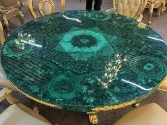 Luxury Green Malachite Semi Precious Stone Slab