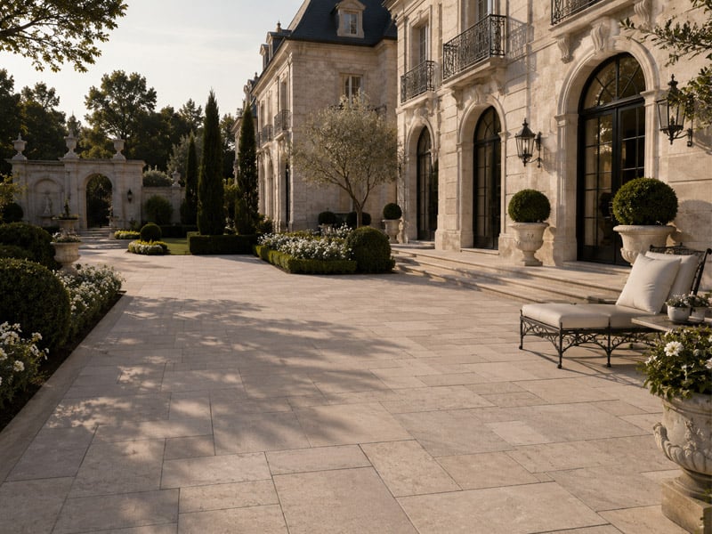 Sinai Pearl Limestone French Pattern Floor Tiles